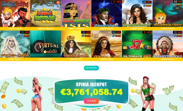 spinia casino jackpot