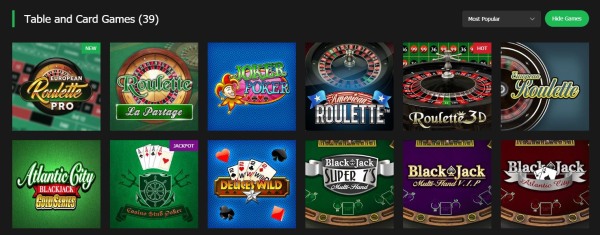 10bet casino games