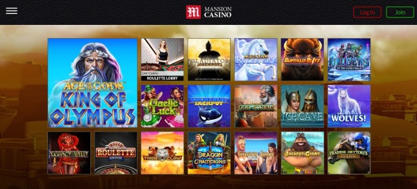 mansion casino games