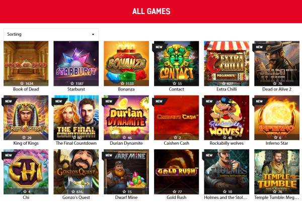 redbet casino games